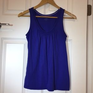 LOFT blue cotton tank